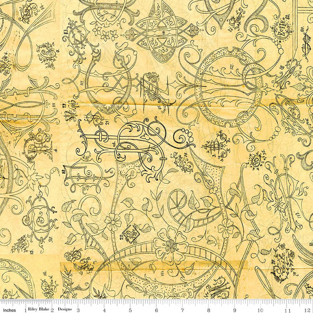 Riley Blake - Scary Scraps - Scary Stitches (Yellow)