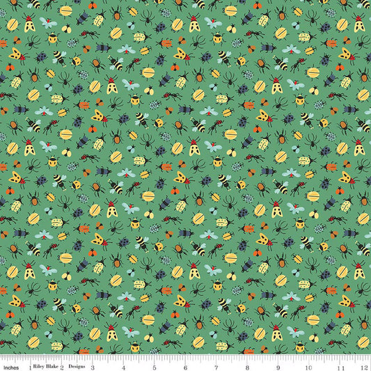 Riley Blake - Happy Haven - Bug Life (Green)