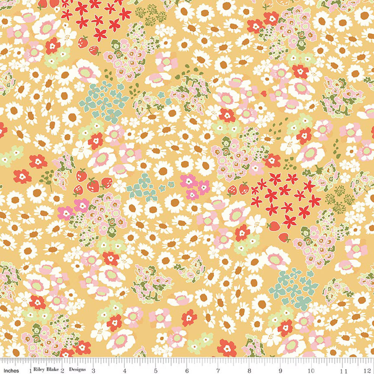 Riley Blake - Cotton Nook - Flowerbed (Yellow)