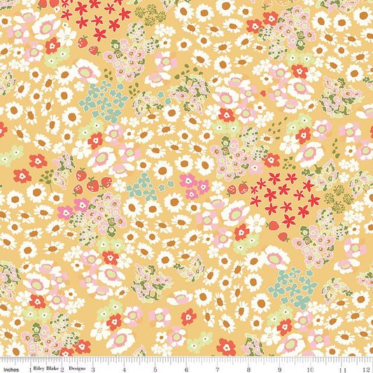 Riley Blake - Cotton Nook - Flowerbed (Yellow)