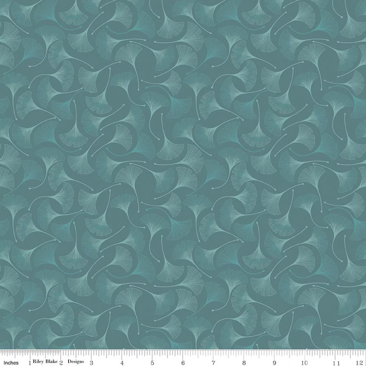 Riley Blake - Secret Garden - Ginkos (Teal)