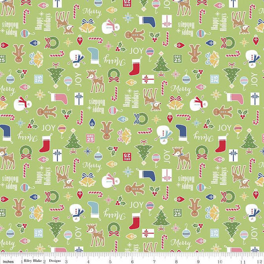 Riley Blake - Cozy Christmas - Main (Green)