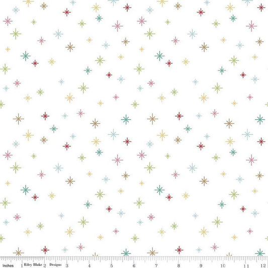 Riley Blake - Cozy Christmas - Sparkle (White)