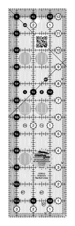 Creative Grids Quilt Ruler 3-1/2in x 12-1/2in Rectangle # CGR312