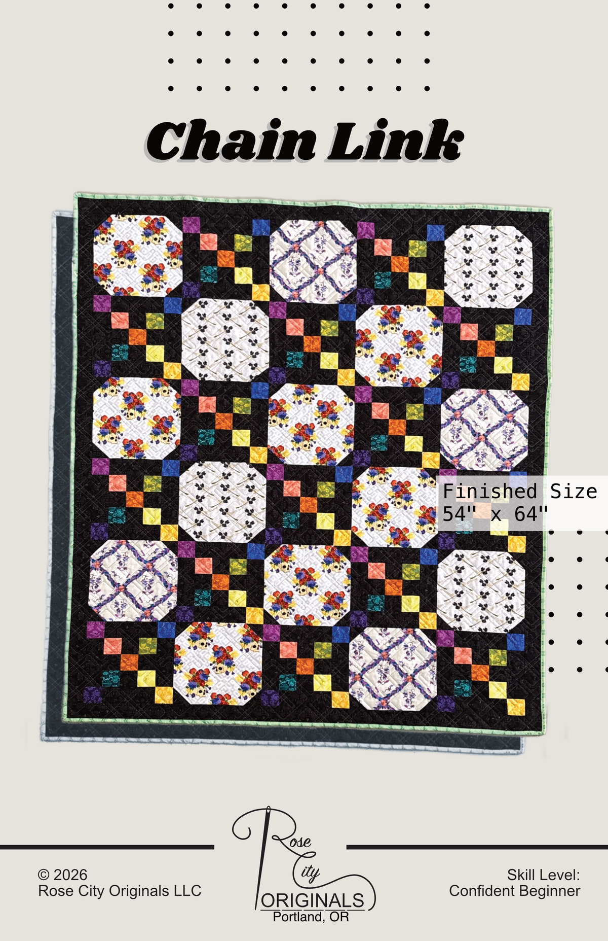 Chain Link - Patchwork Quilt Pattern - Printed Booklet