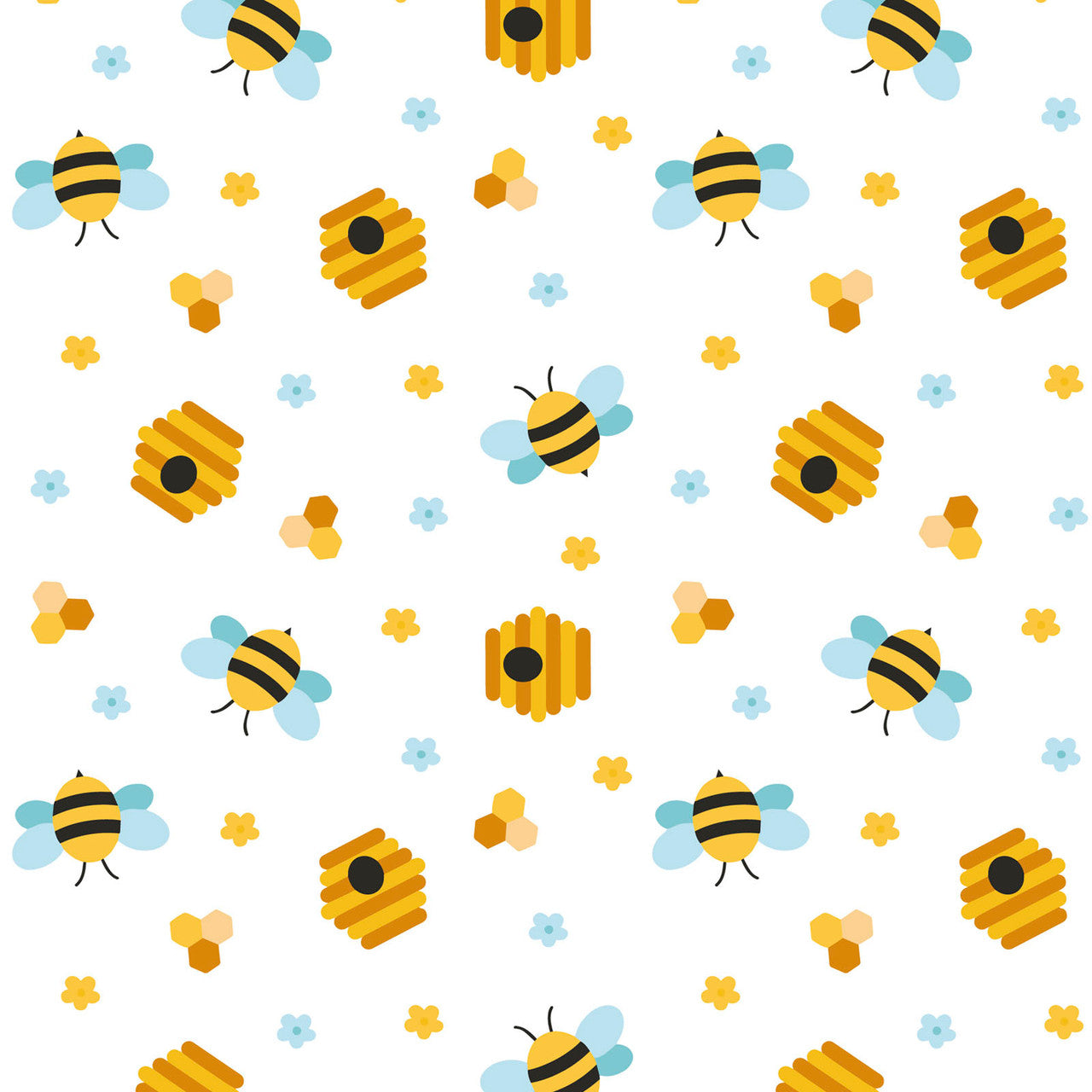Bargain Basement Fabric - Beehive Party by David Textiles