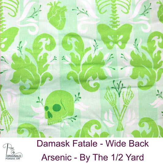 Damask Fatale WIDEBACK - By-The-1/2-Yard - Arsenic
