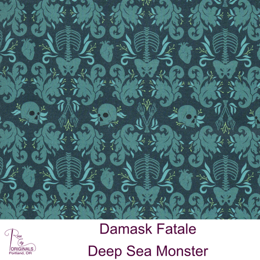 Damask Fatale - By-The-Yard - Deep Sea Monster