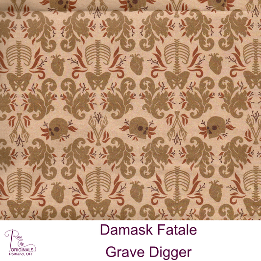 Damask Fatale - By-The-Yard - Grave Digger