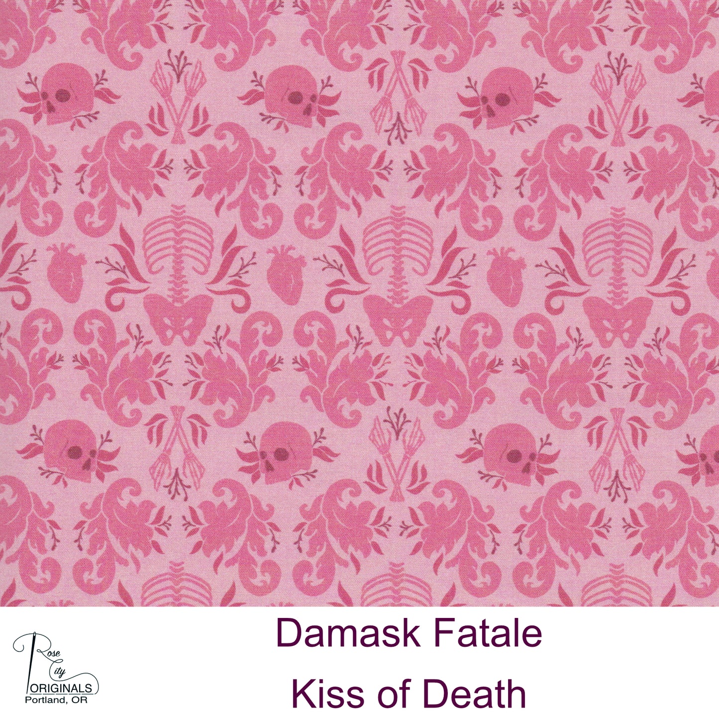 Damask Fatale - By-The-Yard - Kiss Of Death