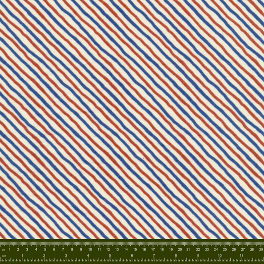 Bargain Basement Fabric - Dear Friends - Diagonal Stripes by PBS Fabrics