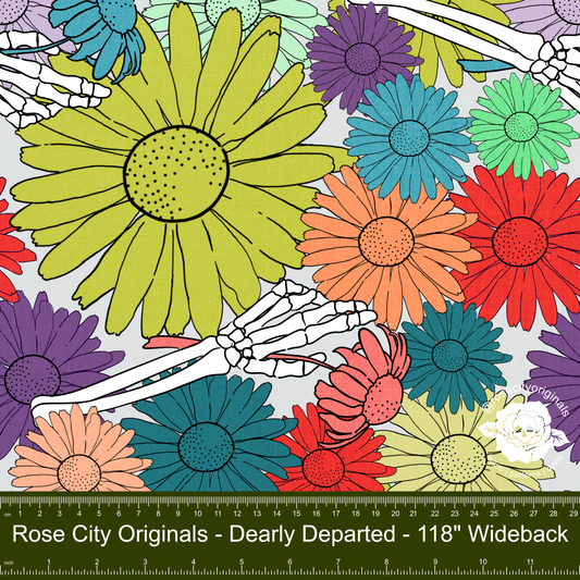 Pushing Up Daisies - WIDEBACK By The HALF Yard - Dearly Departed