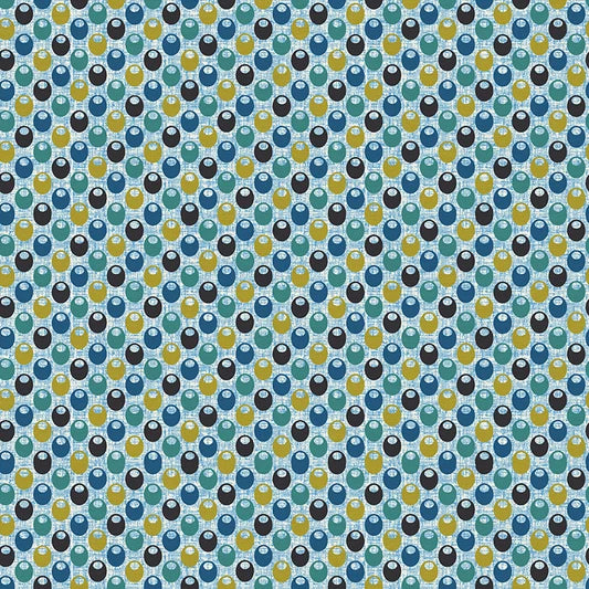 Bargain Basement Fabric - Fish Hope - Fish Nest Blue
