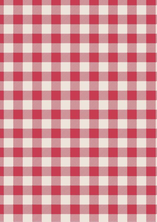 Lewis & Irene - Country Comfort FLANNEL - Cozy Red Buffalo Check