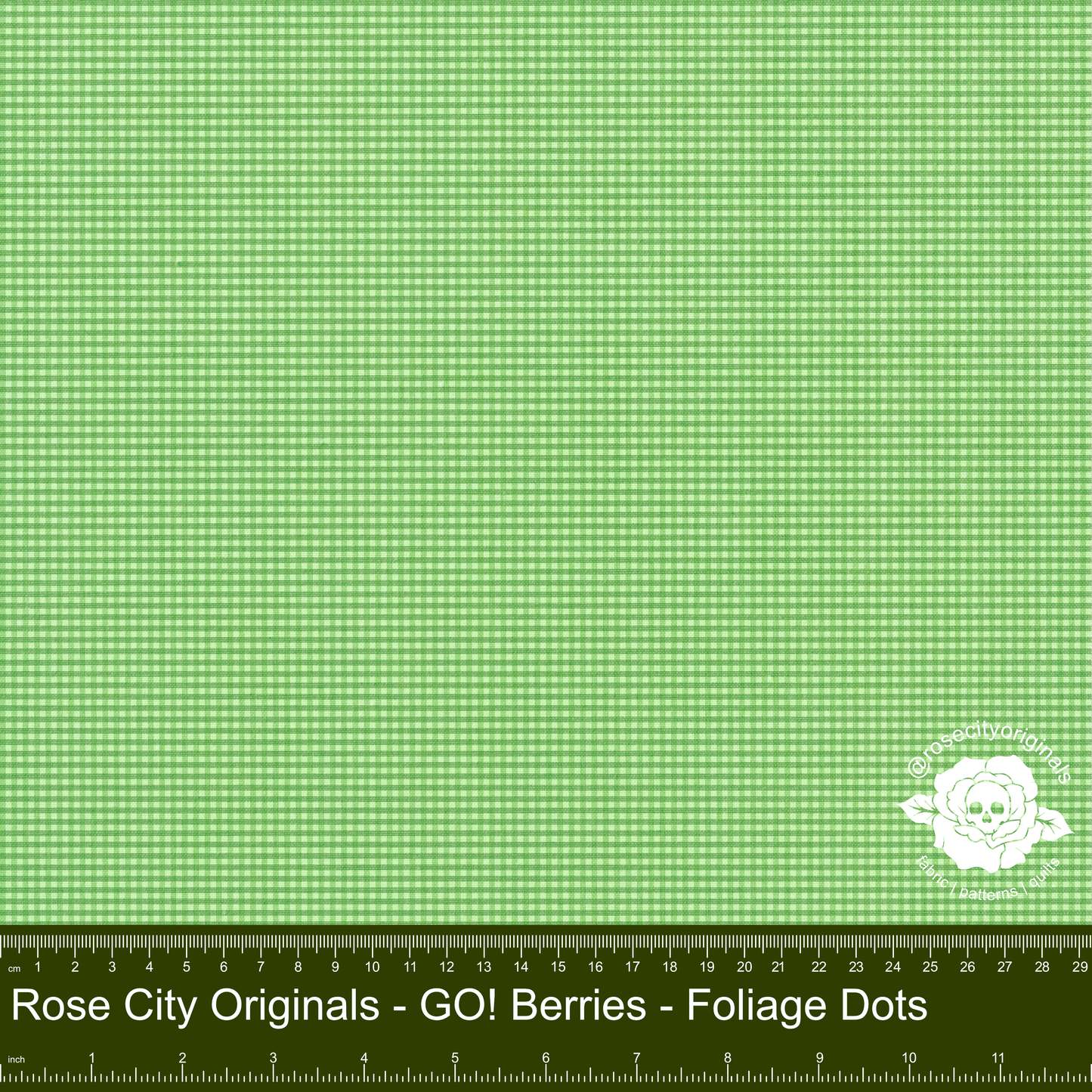 Rose City Originals - GO! Berries - Foliage Gingham