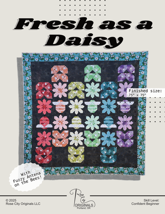 Fresh As A Daisy - Patchwork Quilt Pattern - PDF DOWNLOAD