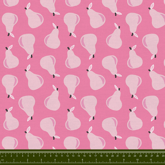 Bargain Basement Fabric - Fruity - Pears (Pink)