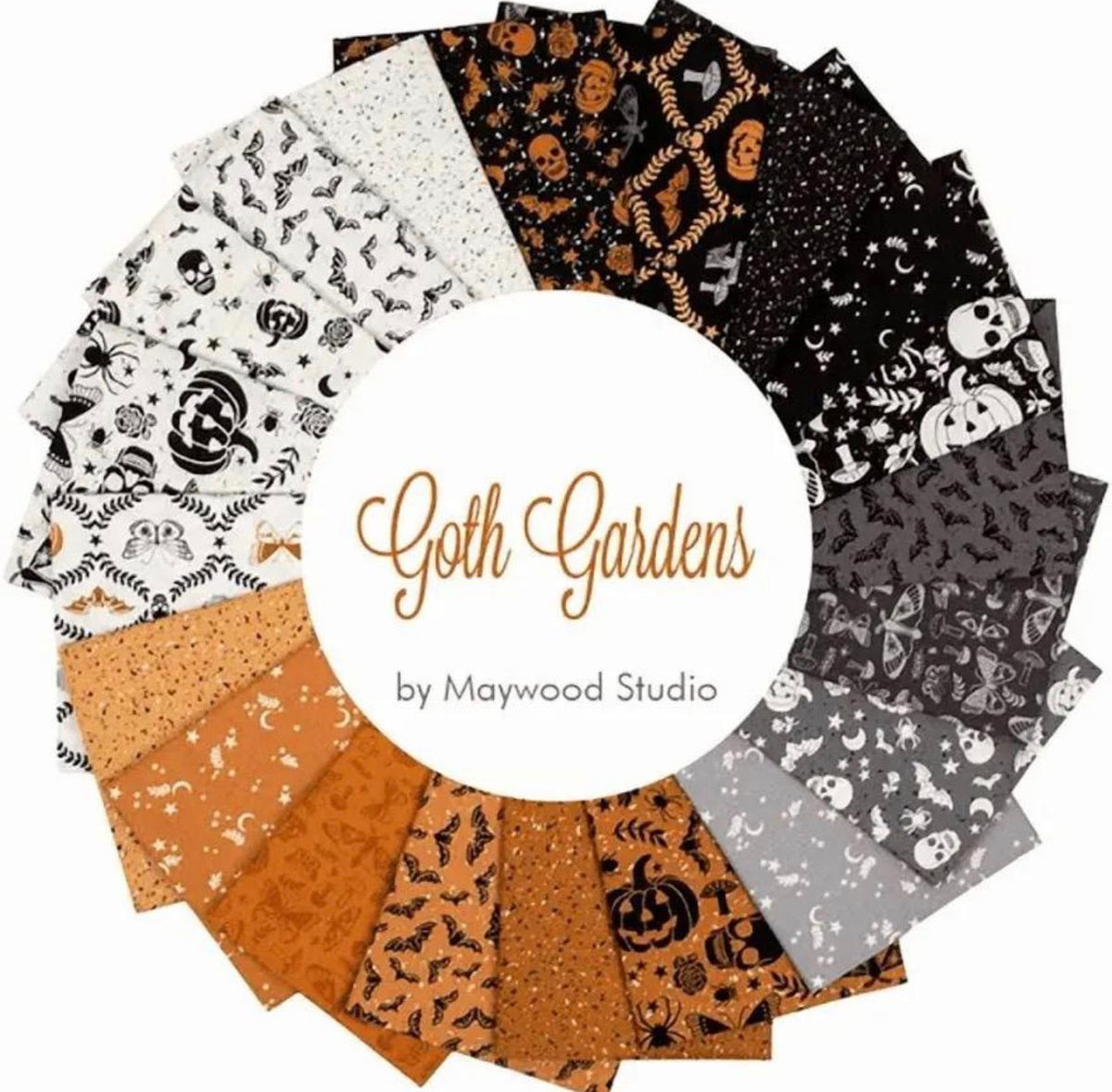 Maywood Studio - Goth Garden - 2 1/2” Strip Pack (40 pieces)
