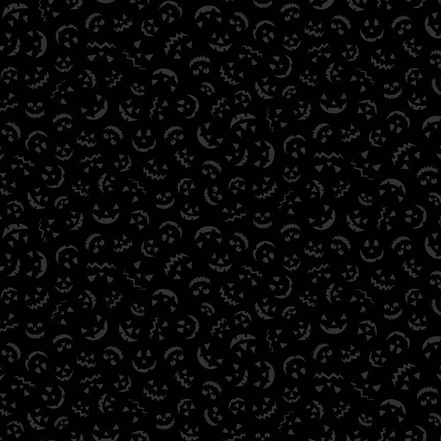 Timeless Treasures - Basics Blackout - Jack O'Lantern Silhouettes