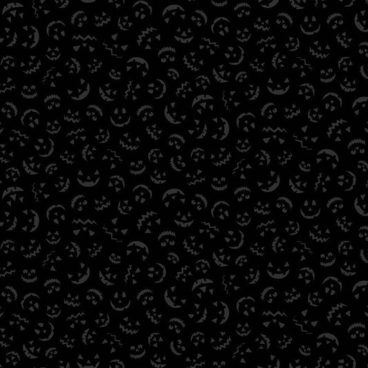 Timeless Treasures - Basics Blackout - Jack O'Lantern Silhouettes