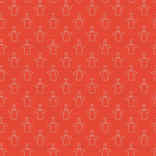 Bargain Basement Fabric - Scandinavian Christmas Little Angels