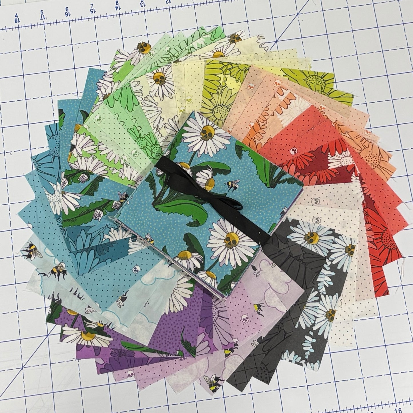 Pushing Up Daisies - Pre-Cut Bundle - 5" Squares (42 pieces)