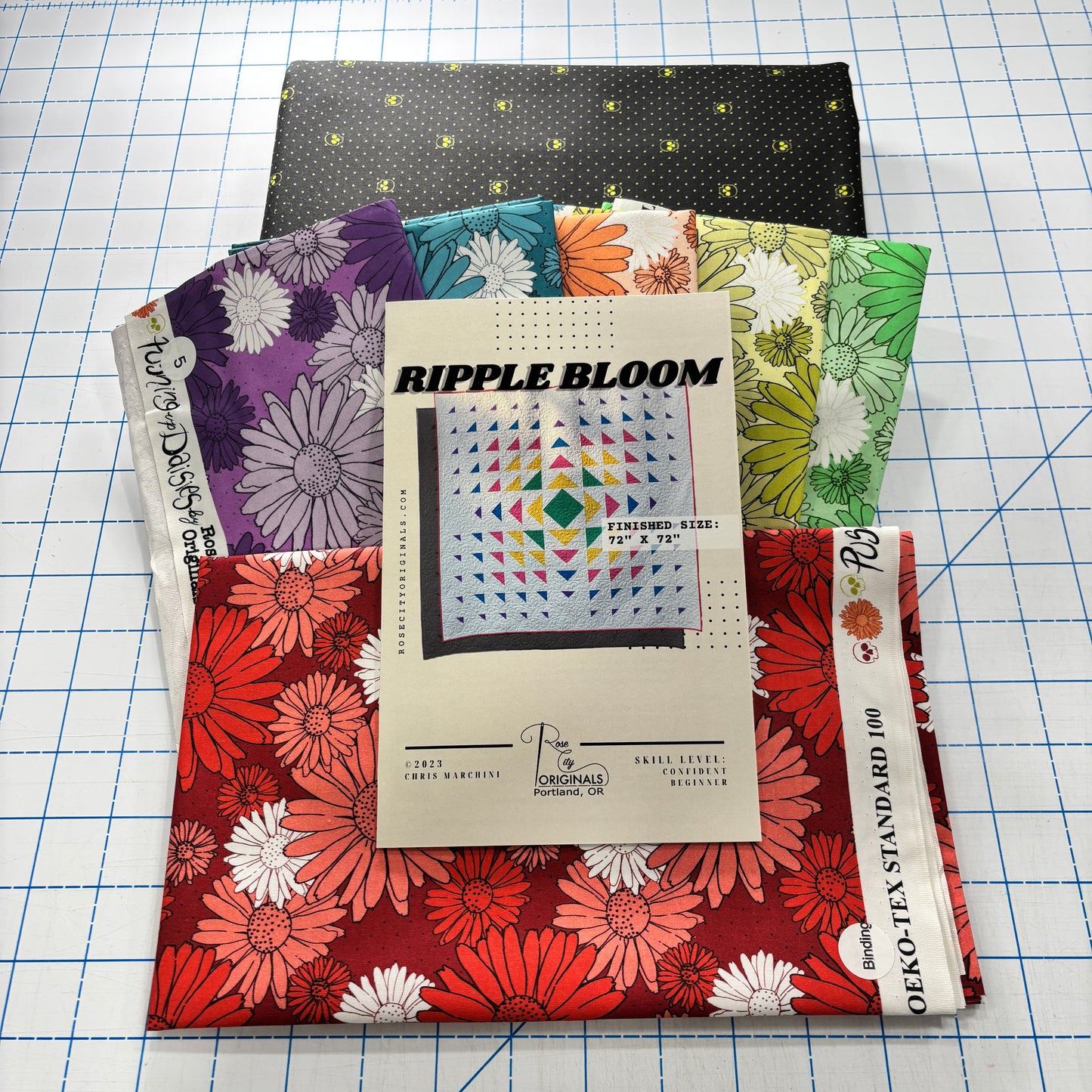 Ripple Bloom Quilt Kit - EXCLUSIVE - Firefly