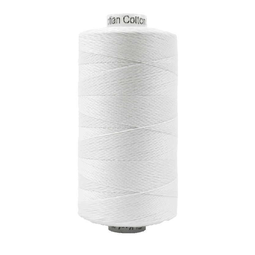 Wonderfil Konfetti Cotton 50wt Thread - KT100 - White (1000m / 1094yd)