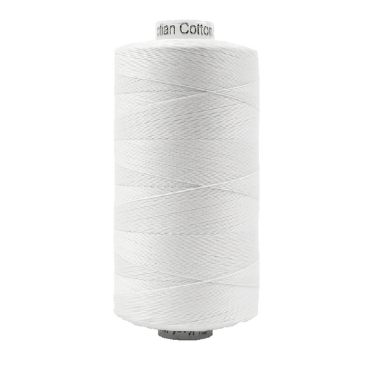 Wonderfil Konfetti Cotton 50wt Thread - KT100 - White (1000m / 1094yd)