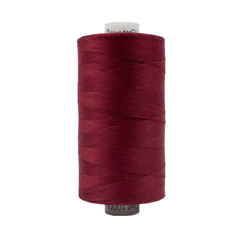 Wonderfil Konfetti Cotton 50wt Thread - KT301 - Burgundy (1000m / 1094yd)