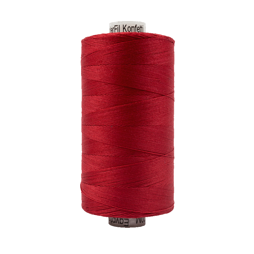 Wonderfil Konfetti Cotton 50wt Thread - KT302 - Christmas Red (1000m / 1094yd)