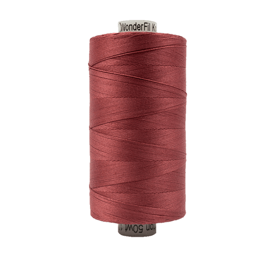 Wonderfil Konfetti Cotton 50wt Thread - KT305 - Dark Rose (1000m / 1094yd)