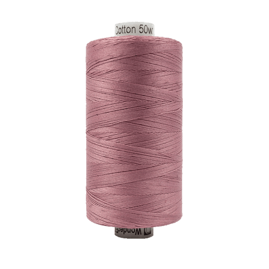 Wonderfil Konfetti Cotton 50wt Thread - KT307 - Dusty Plum (1000m / 1094yd)