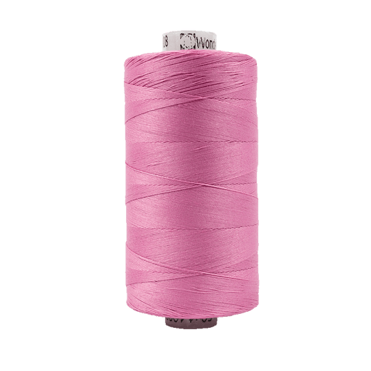 Wonderfil Konfetti Cotton 50wt Thread - KT308 - Carnation Pink (1000m / 1094yd)