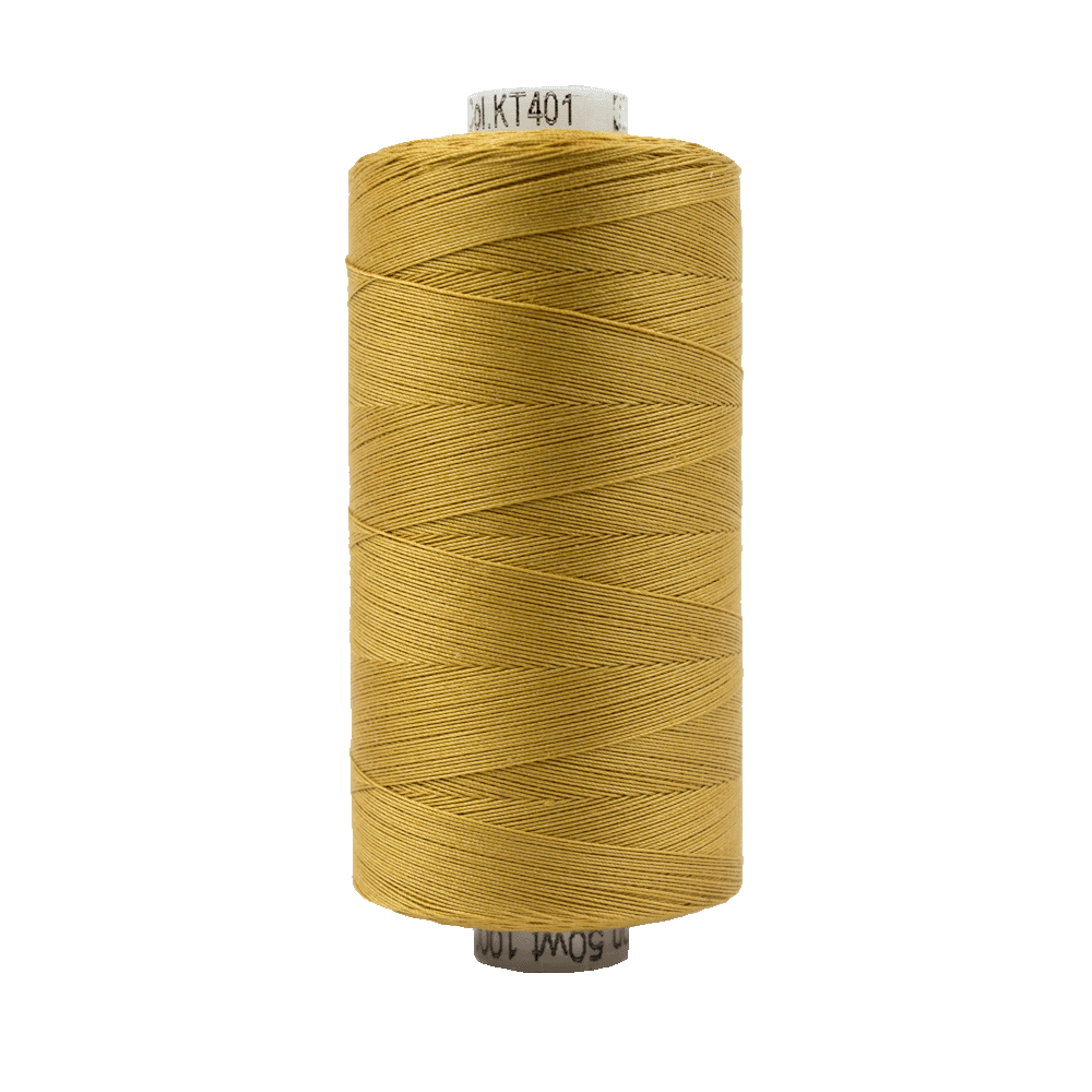 Wonderfil Konfetti Cotton 50wt Thread - KT401 - Dark Gold (1000m / 1094yd)