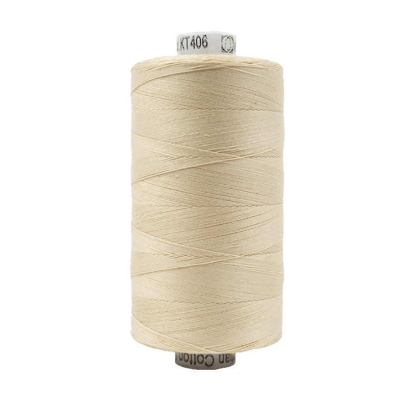 Wonderfil Konfetti Cotton 50wt Thread - KT406 - Ivory (1000m / 1094yd)