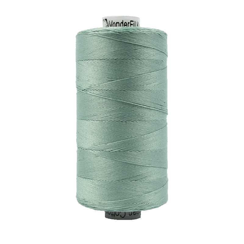 Wonderfil Konfetti Cotton 50wt Thread - KT610 - Drab Teal (1000m / 1094yd)