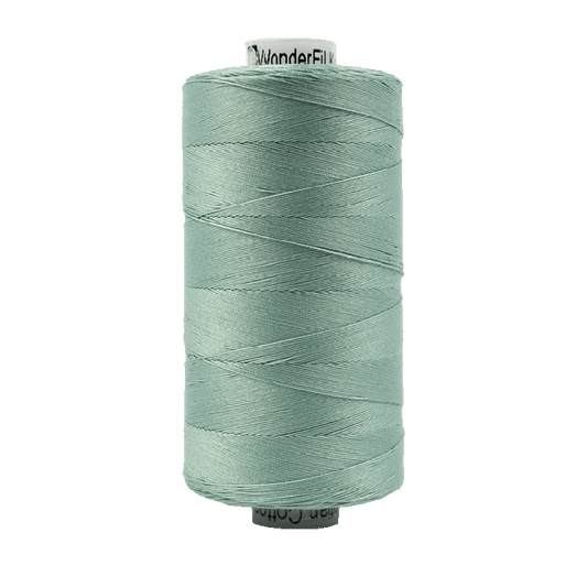 Wonderfil Konfetti Cotton 50wt Thread - KT610 - Drab Teal (1000m / 1094yd)
