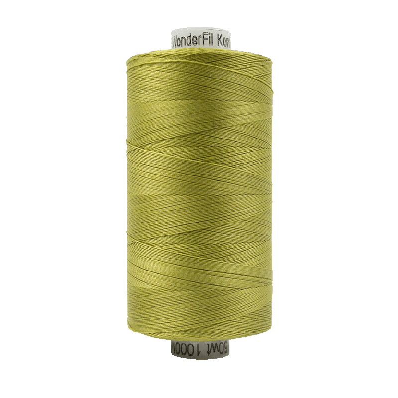 Wonderfil Konfetti Cotton 50wt Thread - KT611 - Brass Green (1000m / 1094yd)