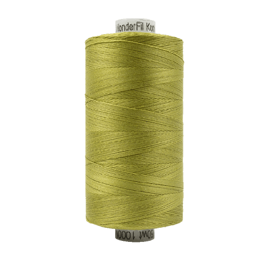 Wonderfil Konfetti Cotton 50wt Thread - KT611 - Brass Green (1000m / 1094yd)
