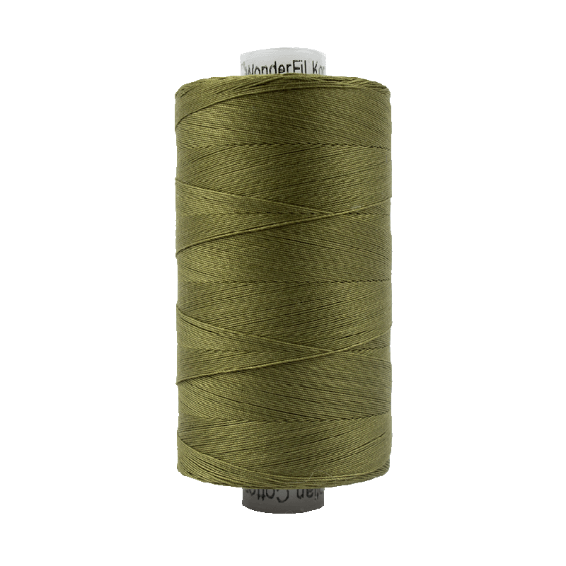 Wonderfil Konfetti Cotton 50wt Thread - KT703 - Avocado Green (1000m / 1094yd)