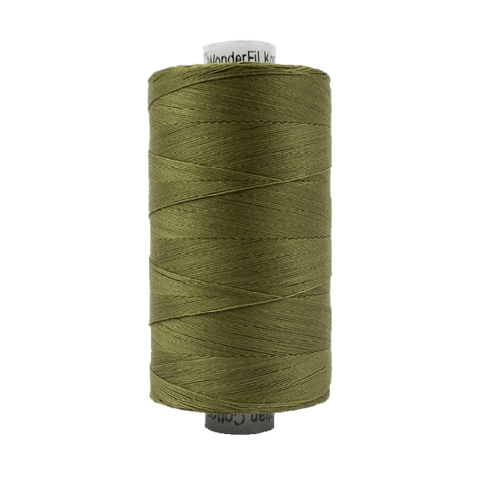 Wonderfil Konfetti Cotton 50wt Thread - KT703 - Avocado Green (1000m / 1094yd)