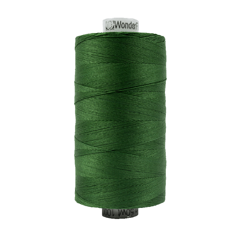 Wonderfil Konfetti Cotton 50wt Thread - KT704 - Dark Christmas Green (1000m / 1094yd)