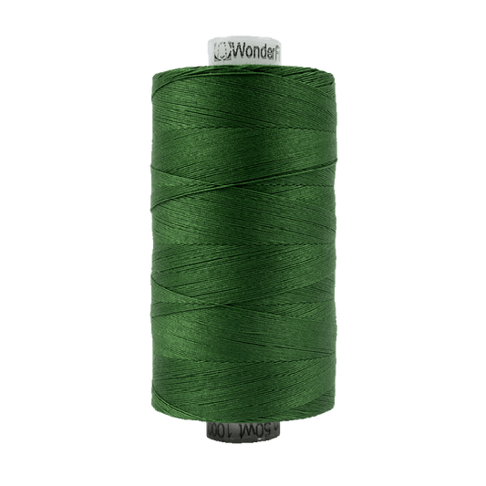 Wonderfil Konfetti Cotton 50wt Thread - KT704 - Dark Christmas Green (1000m / 1094yd)
