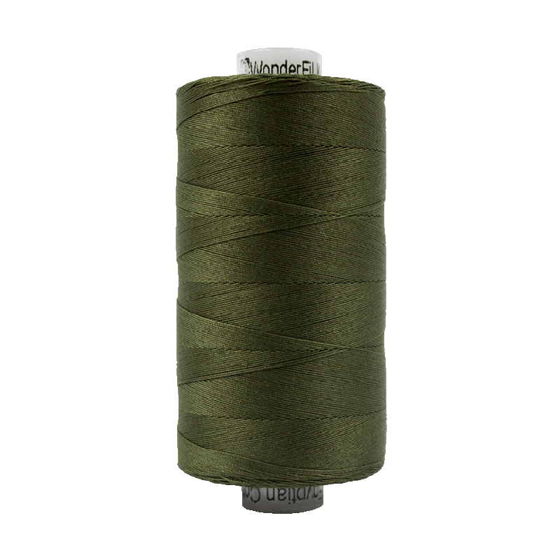 Wonderfil Konfetti Cotton 50wt Thread - KT707 - Pine Green (1000m / 1094yd)