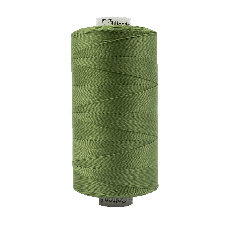 Wonderfil Konfetti Cotton 50wt Thread - KT708 - Dark Olive (1000m / 1094yd)