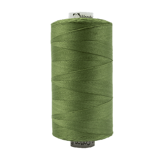 Wonderfil Konfetti Cotton 50wt Thread - KT708 - Dark Olive (1000m / 1094yd)