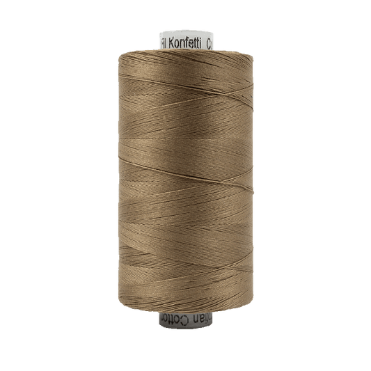 Wonderfil Konfetti Cotton 50wt Thread - KT801 - Brown (1000m / 1094yd)