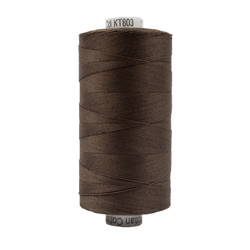 Wonderfil Konfetti Cotton 50wt Thread - KT803 - Dark Brown (1000m / 1094yd)