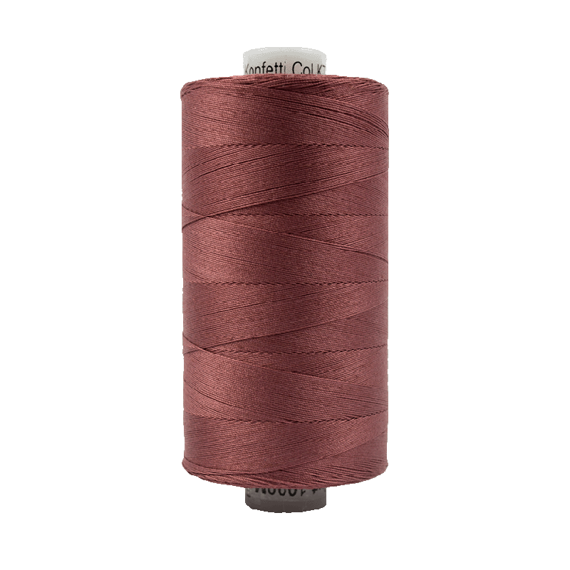 Wonderfil Konfetti Cotton 50wt Thread - KT811 - Barn Red (1000m / 1094yd)